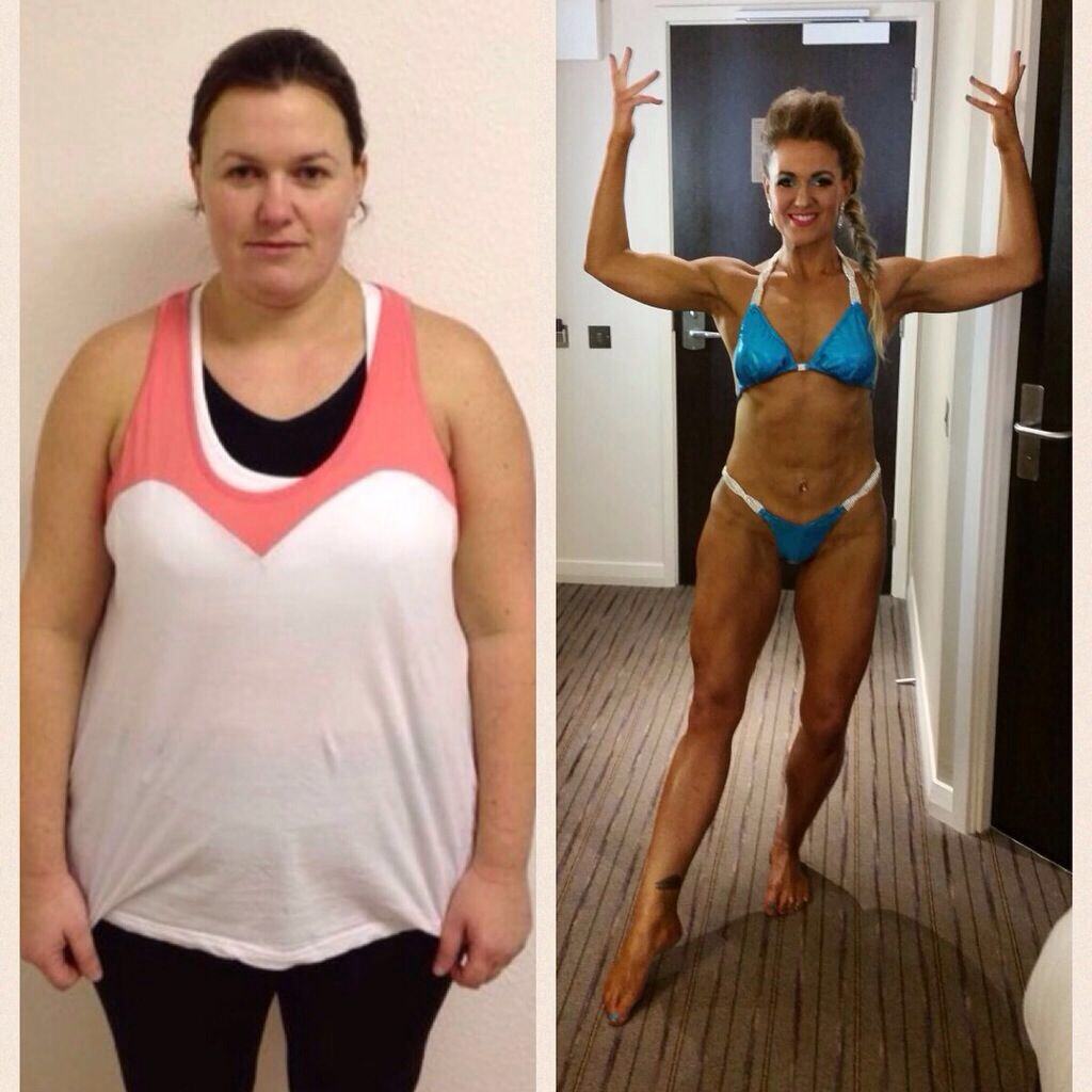 woman showing huge weight loss